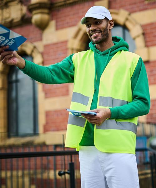 Pro hi vis two band easy print vest RG471 You Choose Printing Embroidery